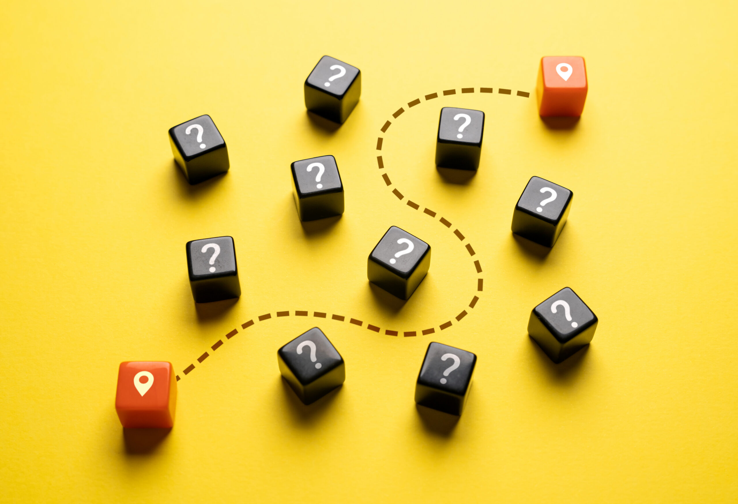 Blocks representing the customer journey from beginning to end